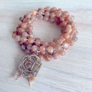 Sunstone Necklace | Svadhishthana | Zen Style Mala Pendant Necklace | Chakras